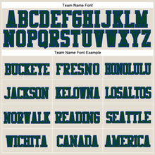 Charger l'image dans la galerie, Custom Cream Green-Royal Stitched Cuffed Knit Hat