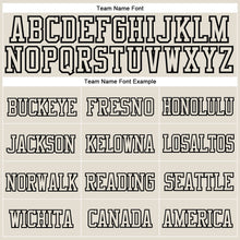 Charger l'image dans la galerie, Custom Cream Cream-Black Stitched Cuffed Knit Hat