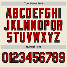 Load image into Gallery viewer, Custom Cream Red-Black Performance T-Shirt