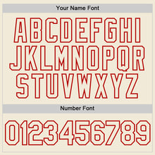 Load image into Gallery viewer, Custom Cream Cream-Red Performance T-Shirt