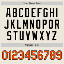 Load image into Gallery viewer, Custom Cream Orange-Black Authentic Baseball Jersey