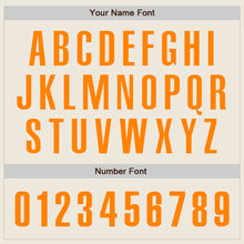 Load image into Gallery viewer, Custom Cream Bay Orange Authentic Baseball Jersey