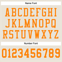Load image into Gallery viewer, Custom Cream Bay Orange Mesh Authentic Football Jersey