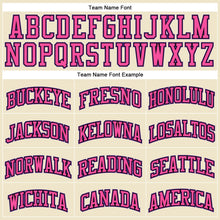 Загрузить изображение в средство просмотра галереи, Custom Cream Purple Black-Pink Authentic Throwback Basketball Jersey