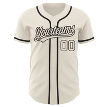 Загрузить изображение в средство просмотра галереи, Custom Cream Cream-Black Authentic Baseball Jersey