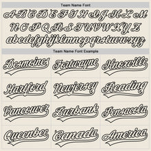 Загрузить изображение в средство просмотра галереи, Custom Cream Cream-Black Authentic Baseball Jersey