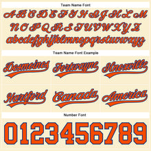 Laden Sie das Bild in den Galerie-Viewer, Custom Cream Orange-Royal Authentic Throwback Basketball Shorts
