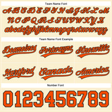 Загрузить изображение в средство просмотра галереи, Custom Cream Orange-Black Authentic Throwback Basketball Shorts