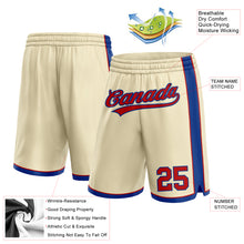 Загрузить изображение в средство просмотра галереи, Custom Cream Red-Royal Authentic Basketball Shorts