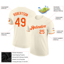 Laden Sie das Bild in den Galerie-Viewer, Custom Cream Orange Performance T-Shirt