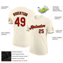 Загрузить изображение в средство просмотра галереи, Custom Cream Red-Green Performance T-Shirt