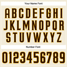 Load image into Gallery viewer, Custom Cream Brown-Gold Performance T-Shirt