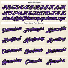 Load image into Gallery viewer, Custom Cream Purple-Black Performance T-Shirt