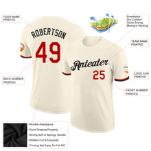 Загрузить изображение в средство просмотра галереи, Custom Cream Red-Black Performance T-Shirt