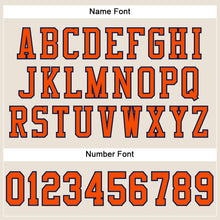 Загрузить изображение в средство просмотра галереи, Custom Cream Orange-Navy Mesh Authentic Football Jersey