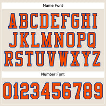 Загрузить изображение в средство просмотра галереи, Custom Cream Orange-Royal Mesh Authentic Football Jersey