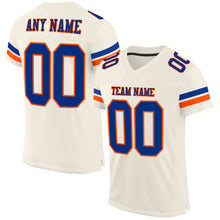 Charger l'image dans la galerie, Custom Cream Royal-Orange Mesh Authentic Football Jersey