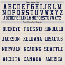 Загрузить изображение в средство просмотра галереи, Custom Cream Orange-Navy Mesh Authentic Football Jersey