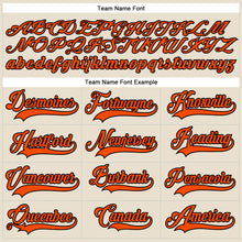 Загрузить изображение в средство просмотра галереи, Custom Cream Orange-Black Hockey Lace Neck Jersey