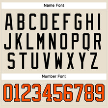 Загрузить изображение в средство просмотра галереи, Custom Cream Orange-Black Hockey Lace Neck Jersey