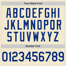 Charger l'image dans la galerie, Custom Cream Royal-White Authentic Throwback Baseball Jersey