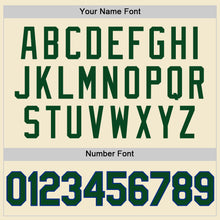 Charger l'image dans la galerie, Custom Cream Green-Royal Authentic Throwback Baseball Jersey