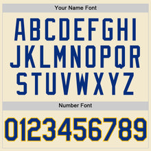 Charger l'image dans la galerie, Custom Cream Royal-Gold Authentic Throwback Baseball Jersey