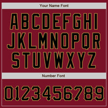 Laden Sie das Bild in den Galerie-Viewer, Custom Crimson Black-Old Gold Authentic Baseball Jersey
