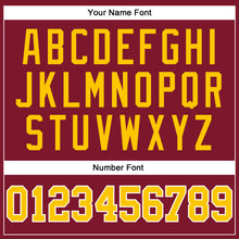 Загрузить изображение в средство просмотра галереи, Custom Crimson Gold-White Authentic Sleeveless Baseball Jersey