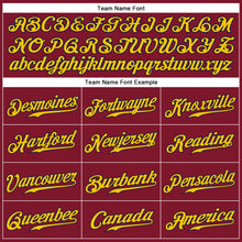 Load image into Gallery viewer, Custom Crimson Navy-Gold Authentic Sleeveless Baseball Jersey