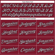 Загрузить изображение в средство просмотра галереи, Custom Crimson Gray-Black Authentic Sleeveless Baseball Jersey