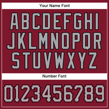 Загрузить изображение в средство просмотра галереи, Custom Crimson Gray-Black Authentic Sleeveless Baseball Jersey