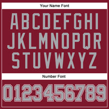 Load image into Gallery viewer, Custom Crimson Gray-White Authentic Sleeveless Baseball Jersey