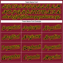 Загрузить изображение в средство просмотра галереи, Custom Crimson Black-Gold Authentic Sleeveless Baseball Jersey