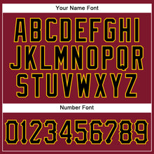 Загрузить изображение в средство просмотра галереи, Custom Crimson Black-Gold Authentic Sleeveless Baseball Jersey