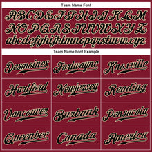 Загрузить изображение в средство просмотра галереи, Custom Crimson Black-Cream Authentic Sleeveless Baseball Jersey