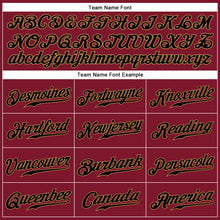 Загрузить изображение в средство просмотра галереи, Custom Crimson Black-Old Gold Authentic Sleeveless Baseball Jersey