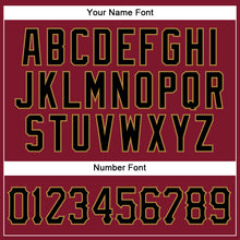 Загрузить изображение в средство просмотра галереи, Custom Crimson Black-Old Gold Authentic Sleeveless Baseball Jersey