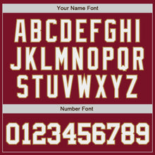 Laden Sie das Bild in den Galerie-Viewer, Custom Crimson White-Old Gold Authentic Baseball Jersey