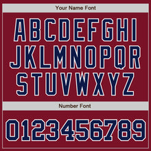 Загрузить изображение в средство просмотра галереи, Custom Crimson Navy-White Authentic Baseball Jersey