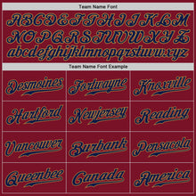 Загрузить изображение в средство просмотра галереи, Custom Crimson Navy-Old Gold Authentic Baseball Jersey