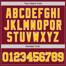 Загрузить изображение в средство просмотра галереи, Custom Crimson Gold-White Authentic Baseball Jersey