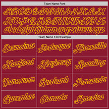 Laden Sie das Bild in den Galerie-Viewer, Custom Crimson Crimson-Gold Performance T-Shirt