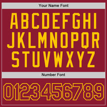 Laden Sie das Bild in den Galerie-Viewer, Custom Crimson Crimson-Gold Performance T-Shirt