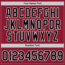 Load image into Gallery viewer, Custom Crimson Black-White Performance T-Shirt