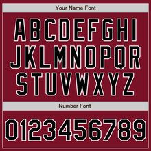 Laden Sie das Bild in den Galerie-Viewer, Custom Crimson Black-White Authentic Baseball Jersey