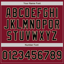 Load image into Gallery viewer, Custom Crimson Black-City Cream Authentic Baseball Jersey