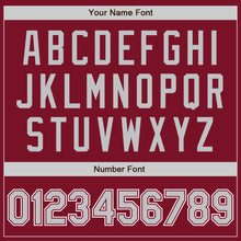 Laden Sie das Bild in den Galerie-Viewer, Custom Crimson Gray-White Authentic Baseball Jersey