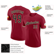 Charger l'image dans la galerie, Custom Crimson Black-City Cream Performance T-Shirt