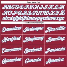 Load image into Gallery viewer, Custom Crimson White-Light Blue Performance T-Shirt